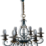 Lustre années 50 et ses 2 appliques