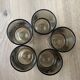 Set of 5 Luminarc Sweden smoked liqueur glasses