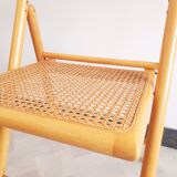 Trio of cannate chairs