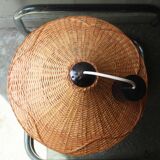 Vintage wicker hanging lamp