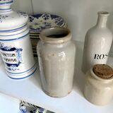 Beige glazed stoneware pot