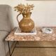 Rosso marble coffee table