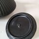 Black grooved cast iron teapot – Japanese Zen style