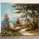 Villa by the seaside in Ramatuelle, oil on canvas signed Picard 1926.