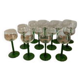 Set of 12 Alsatian glasses