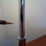 Italian orange plastic and chrome table lamp, 1960s