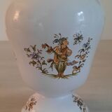 Apothecary pot "equisetum" in faience of moustiers