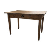 Table de ferme en pin et chêne