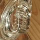 Pale green tinted glass bonbonnière – Delicate vintage shade