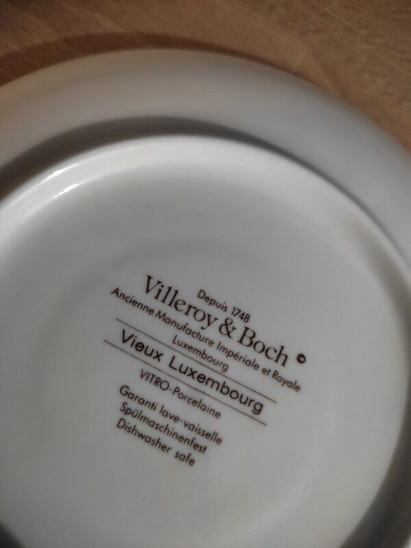 Porcelain Flat Saucers Villeroy Boch Old Luxembourg dp 122280