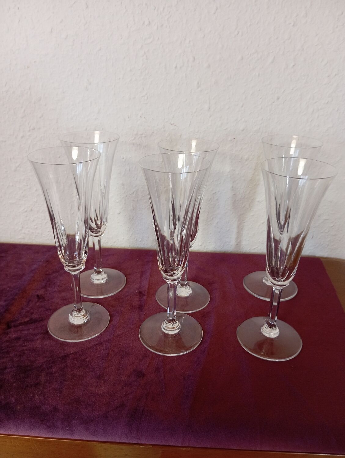 St louis "Cerdagne" model champagne flutes