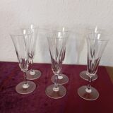 St louis "Cerdagne" model champagne flutes