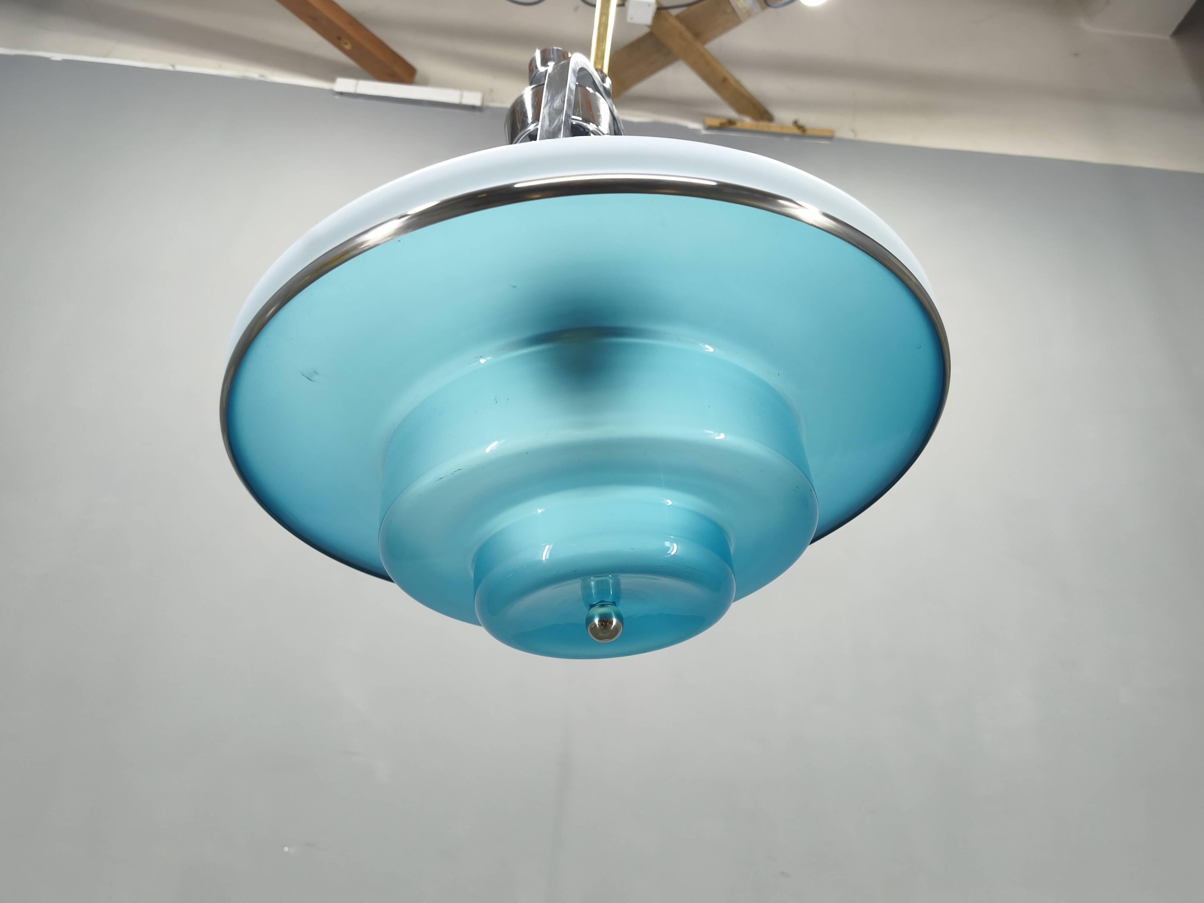 Rare Bauhaus Adjustable Ceiling Light by Otto Mueller, 1930s