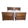 Pair of antique solid wood beds - 1900 style / Country chic