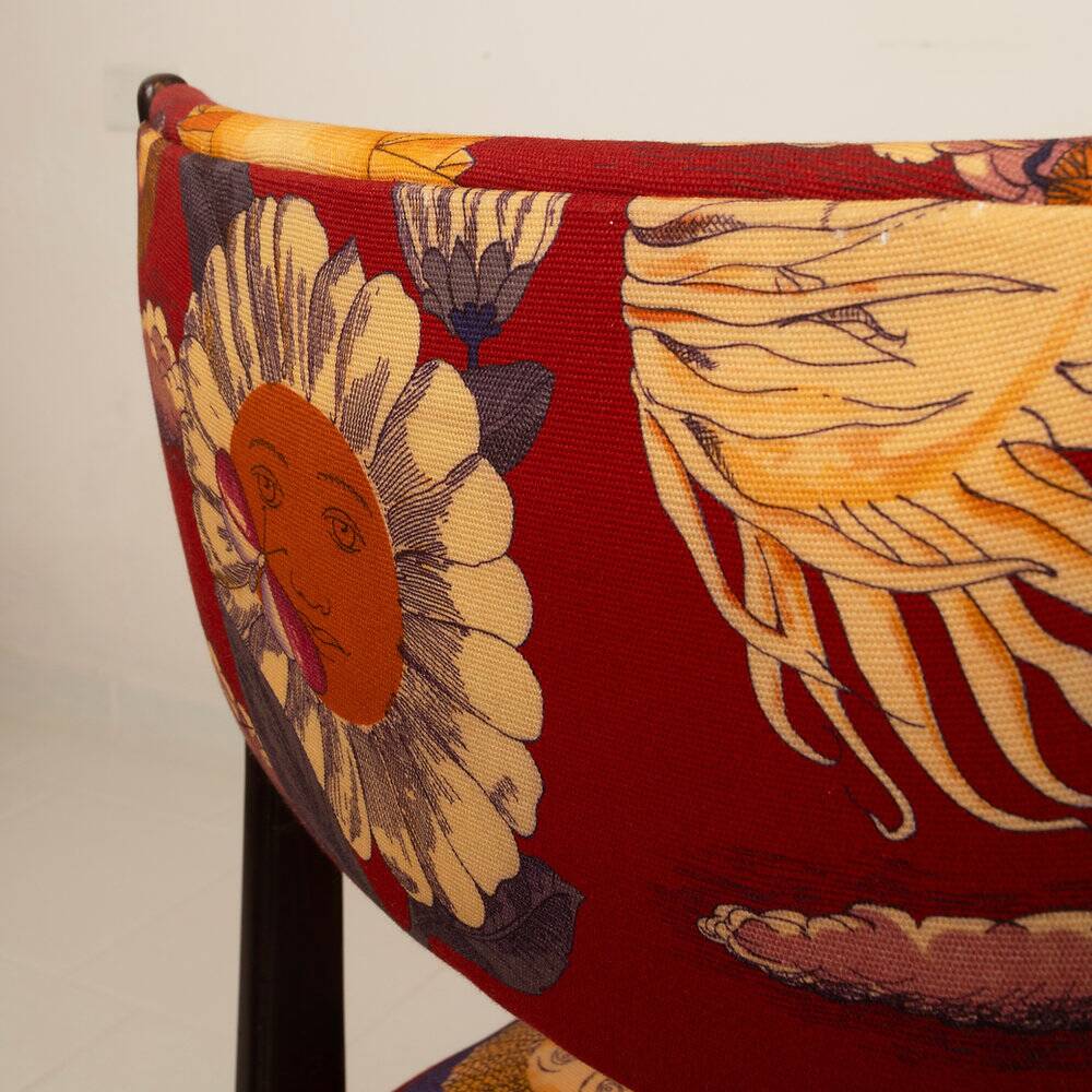 110 Chair by Gio Ponti and Fornasetti for Cassina, 1953