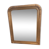 Old Louis Philippe style gilded mirror, 100×83cms
