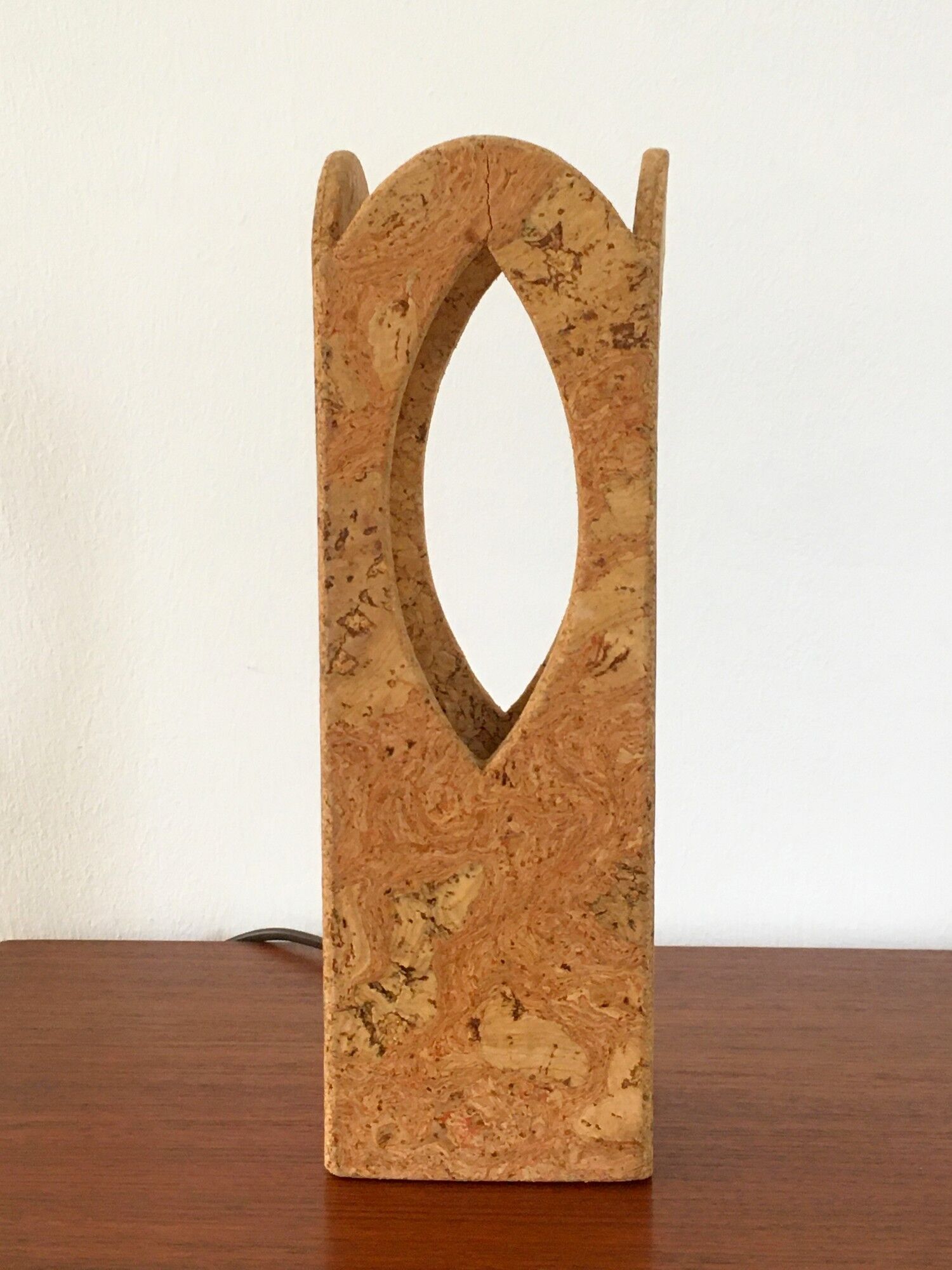 Vintage cork lamp 70s