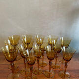 Series of blown glass stemware
