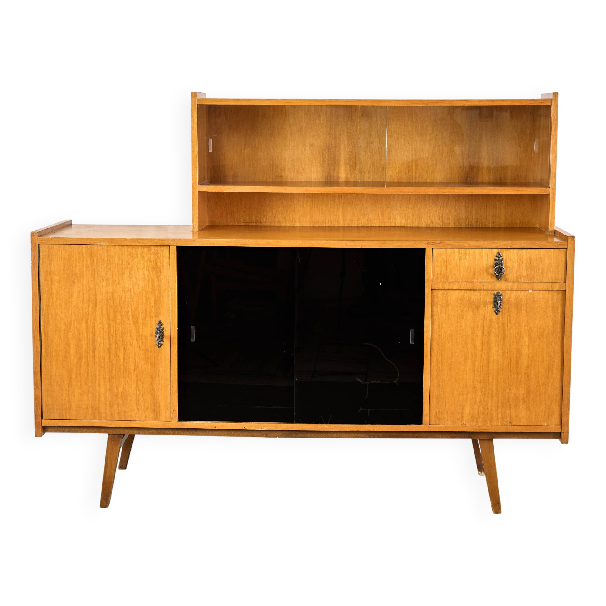 Midcentury Wooden Sideboard, Sześciolatka, Poland, 1969