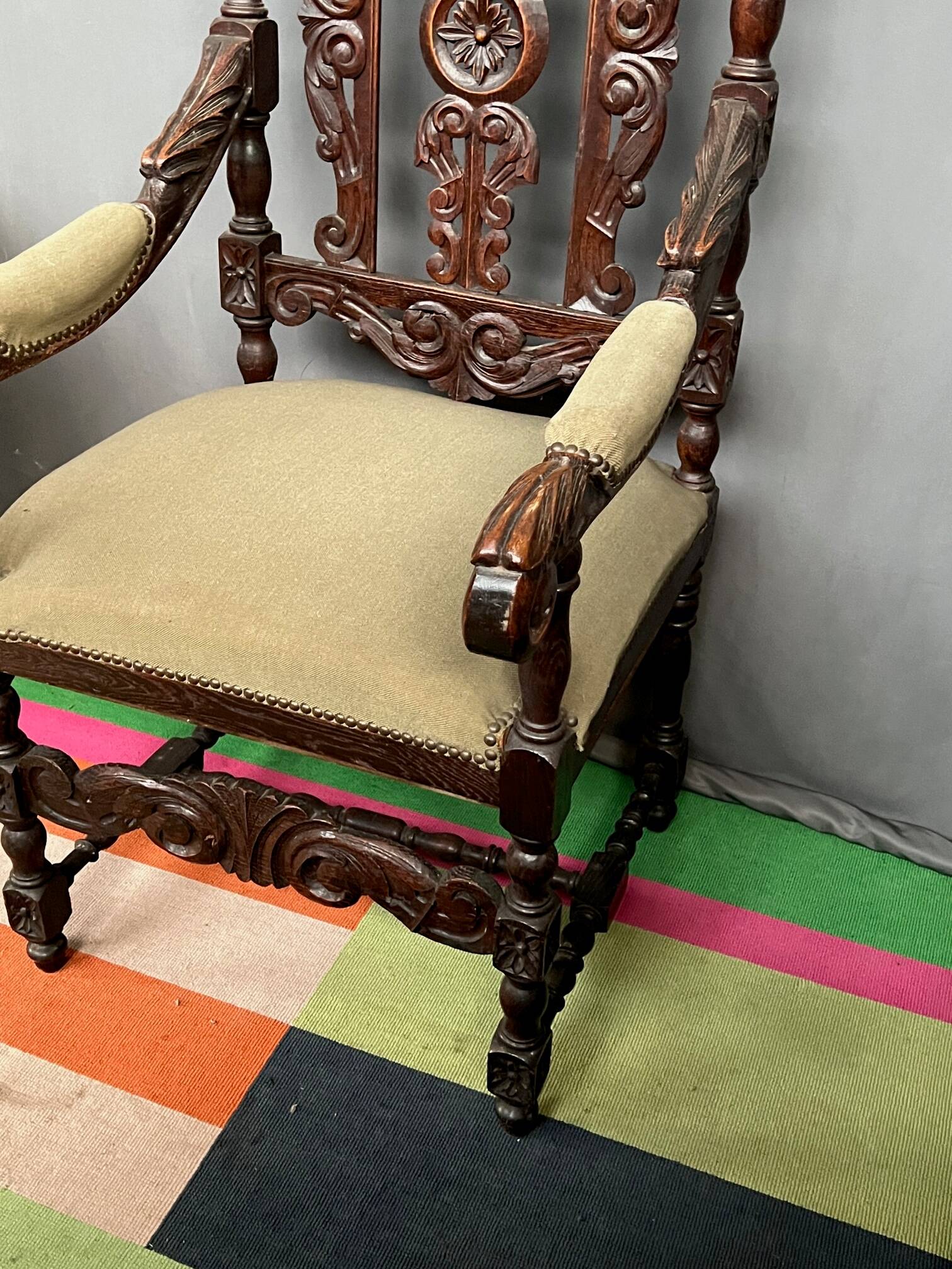 Renaissance style armchair.