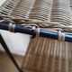Rattan shelf and metal foot 50s