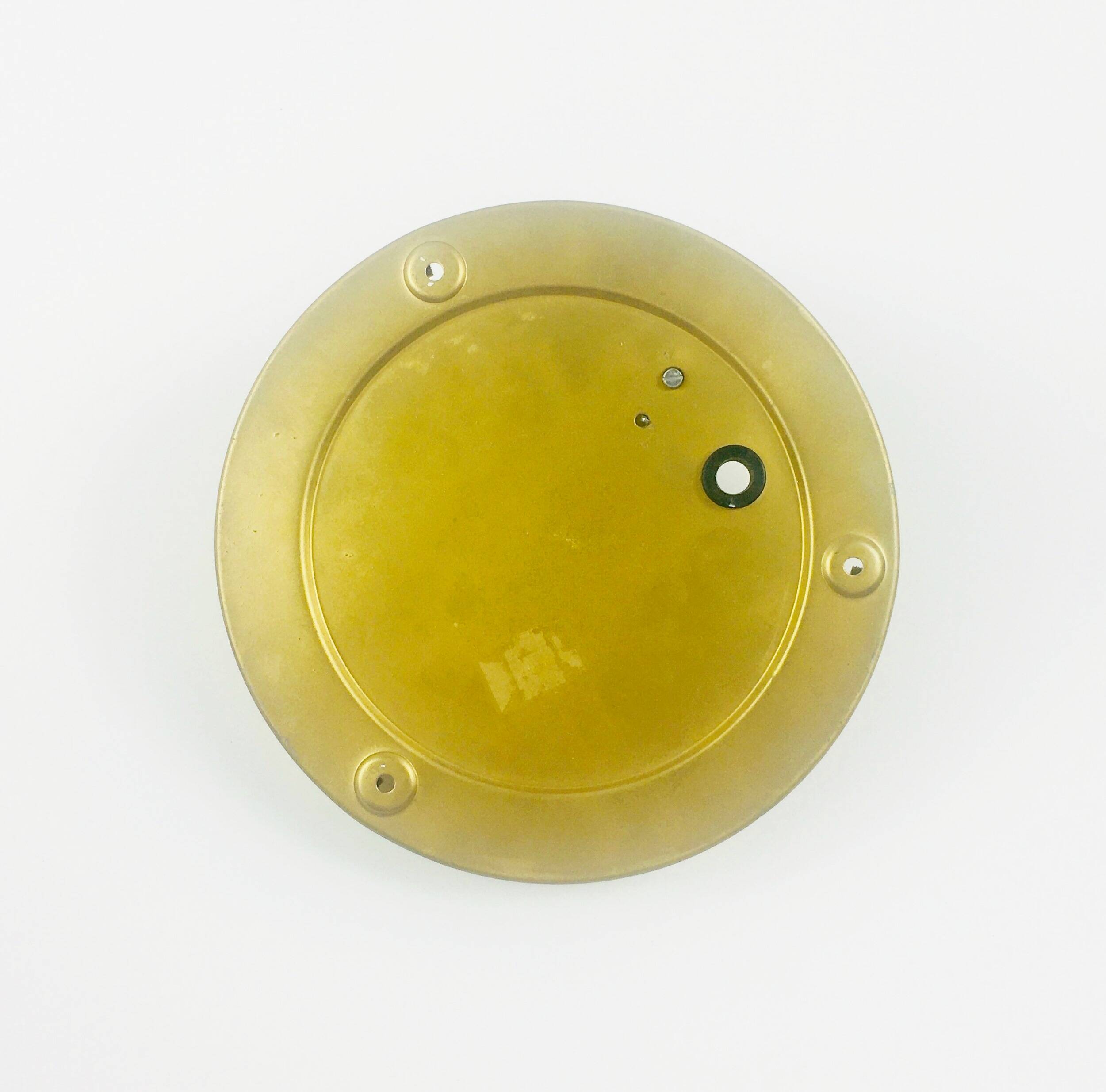 Mid-Century Amber Bubble Glass Flush Mount by Helena Tynell for Limburg, Germany, 1960s