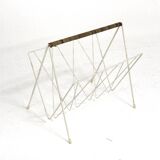 Metal magazine rack, Sweden, 1950