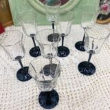 Black stemmed glasses