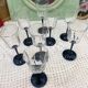 Black stemmed glasses