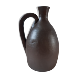 Pichet en grès marron années 50-60