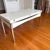 White modular designer coffee and side table by Joseph André Motte.