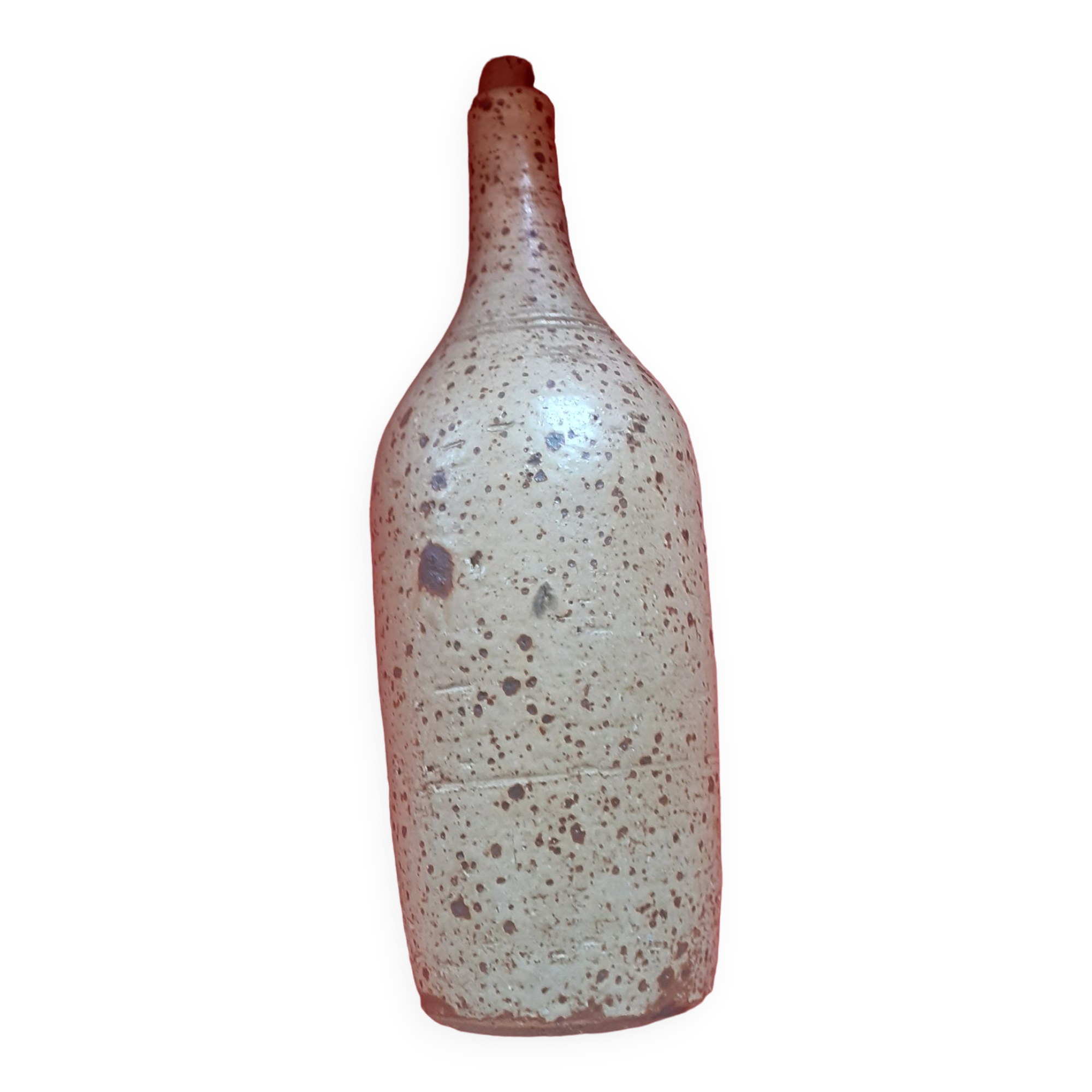 Artisanal stoneware bottle..