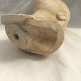 Bust of young woman in marble signed and dated late XlXeme 1887 year dimension: H-34cm- L-28cm-