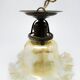 Early 20th century glass pendant lamp