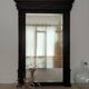 Large antique 19th-century mirror in carved wood - Haussmannian style.