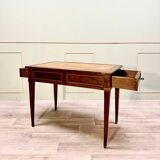 Flat Desk With Side Drawers In Mahogany Louis XVI XVIII Eme Century