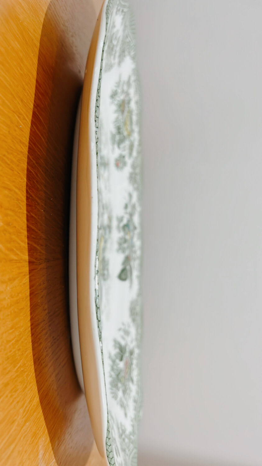 English porcelain dish