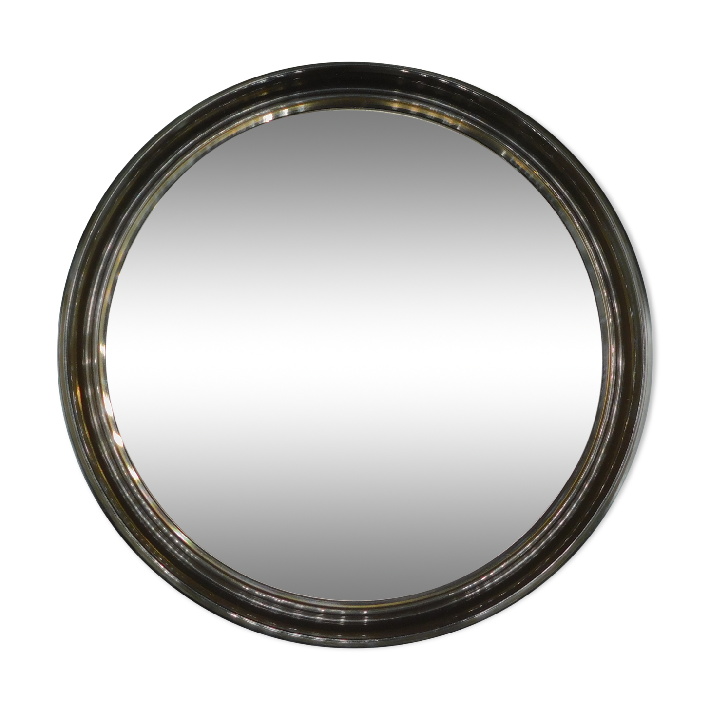 Gilac smoked plastic mirror from the 70s - 40 cm