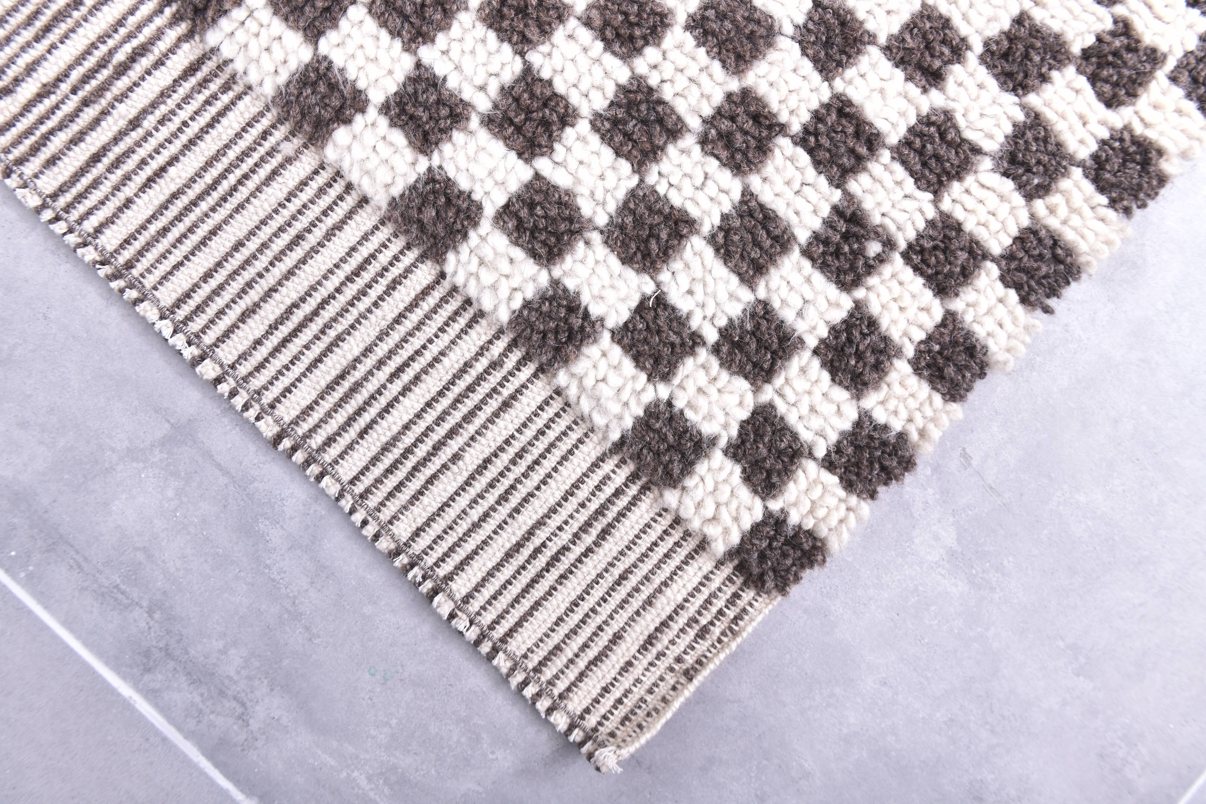 7x10 Checkered Moroccan Rug, 200x298Cm