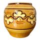 Ocher glazed ceramic vase