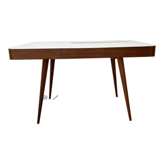 Desk, walnut and corian, AK1330, by Nissen & Gehl, Naver Collection