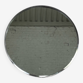 Miroir vintage chromé rond