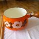Enameled saucepan with lid 1970s