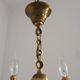 French Empire Style Bronze 4-Light Chandelier with Swan Detail Arms