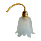 Vintage tulip stroller in frosted glass