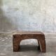 Low stool in old Asian monoxyl teak
