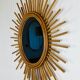 Mirror sun rattan - vintage 70