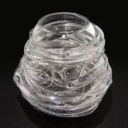 Vase 'Drop Honey' en verre cristal - Sem Schanzer (comme l'Anverre)