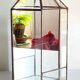 Vide poche mural miroir et laiton vintage