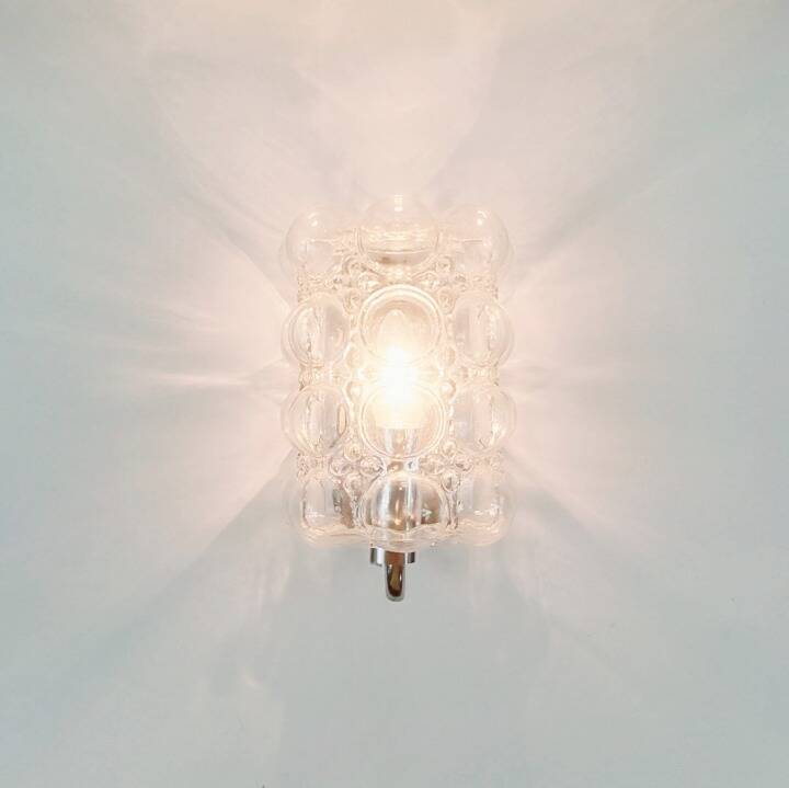 Large Bubble Glass Wall Light/Sconce by Helena Tynell for Limburg, Germany, 1960s
